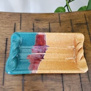 Vintage Walt Glass Texas Sunset Dish